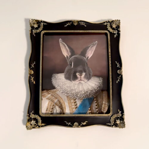 Custom Framed Royal Pet Portrait photo review