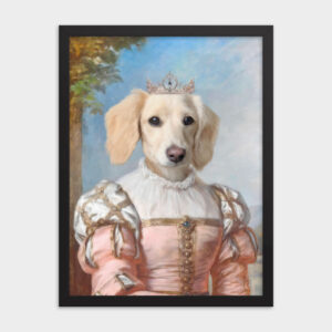 Custom Framed Royal Pet Portrait